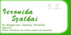 veronika szalkai business card